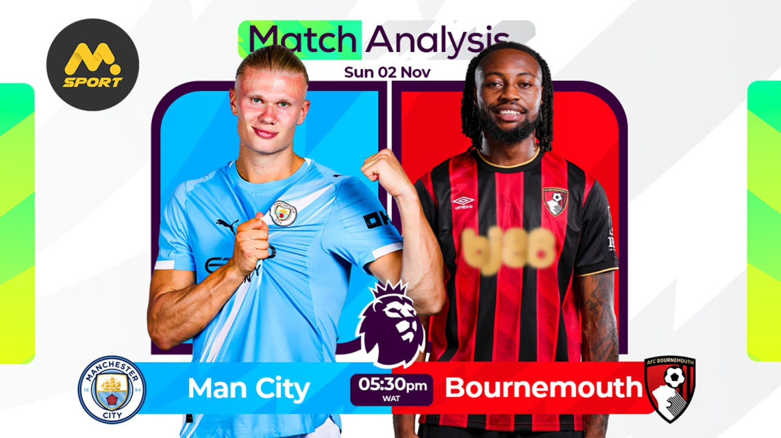 Man City vs Bournemouth: 6 Points Behind Arsenal, 2nd-Placed Bourne’th Next – Can Haaland &amp; Pep Avoid another Defeat after Villa?